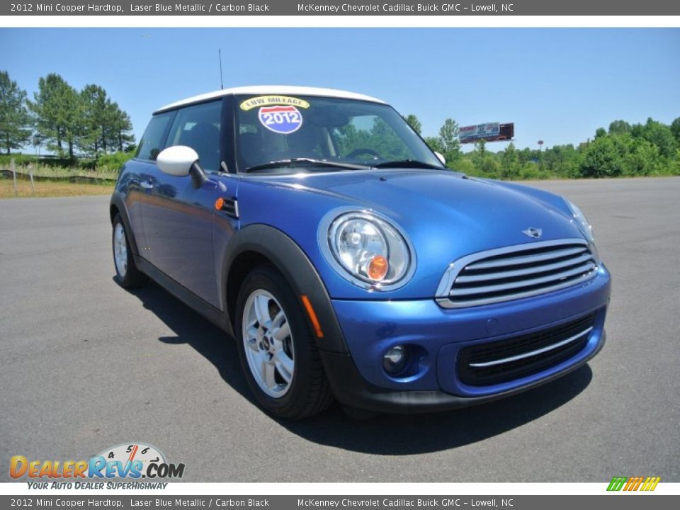 2012 Mini Cooper Hardtop Laser Blue Metallic / Carbon Black Photo #1