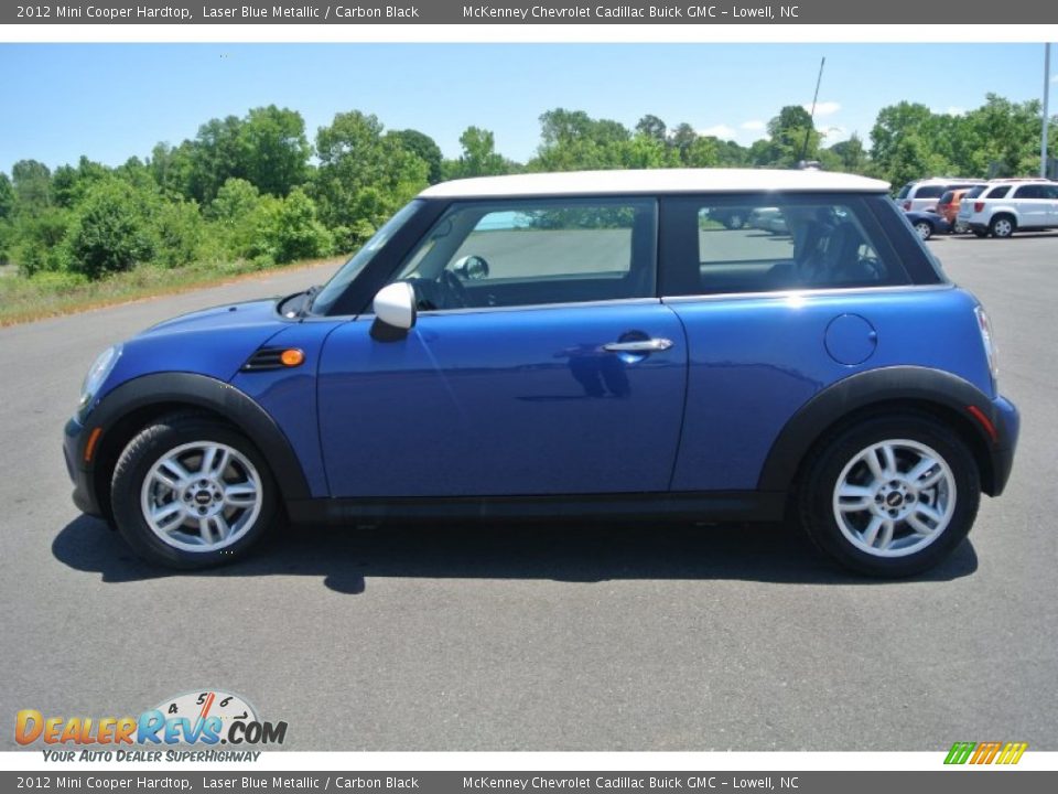 2012 Mini Cooper Hardtop Laser Blue Metallic / Carbon Black Photo #3