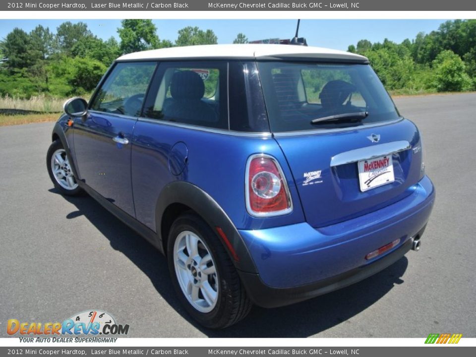 2012 Mini Cooper Hardtop Laser Blue Metallic / Carbon Black Photo #4