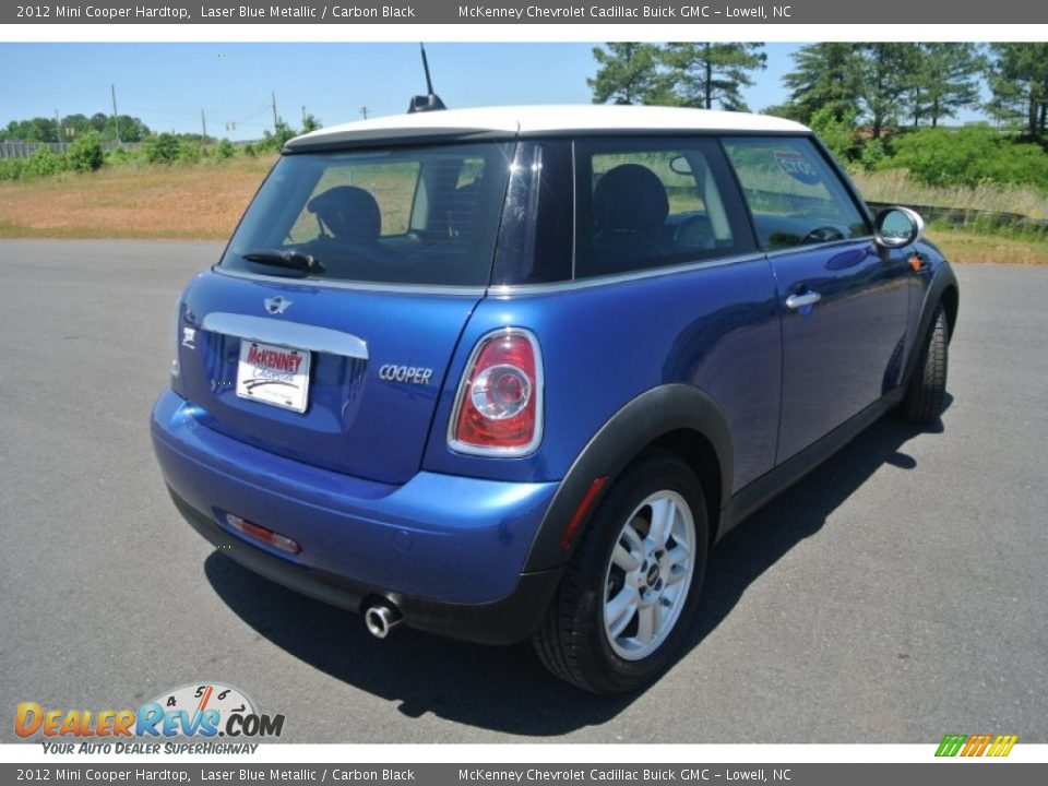 2012 Mini Cooper Hardtop Laser Blue Metallic / Carbon Black Photo #5