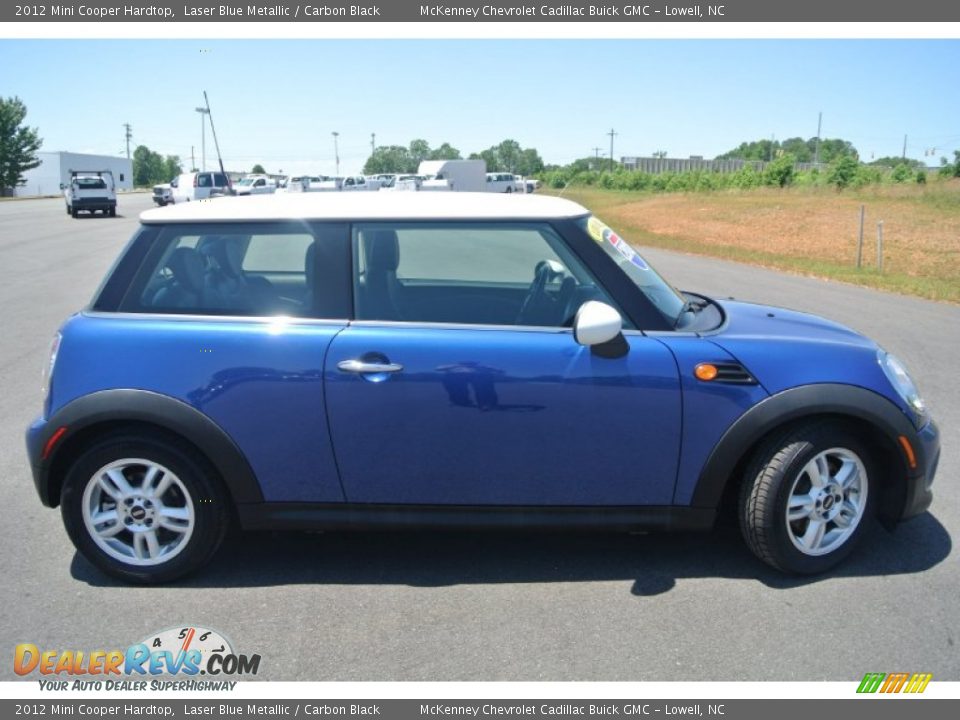 2012 Mini Cooper Hardtop Laser Blue Metallic / Carbon Black Photo #6