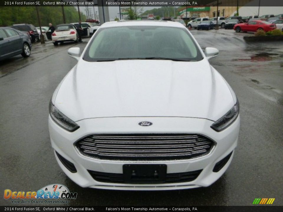 2014 Ford Fusion SE Oxford White / Charcoal Black Photo #7