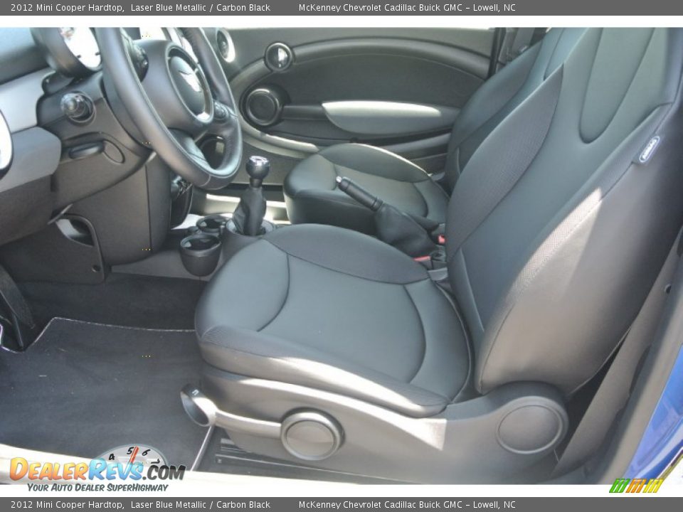 2012 Mini Cooper Hardtop Laser Blue Metallic / Carbon Black Photo #8
