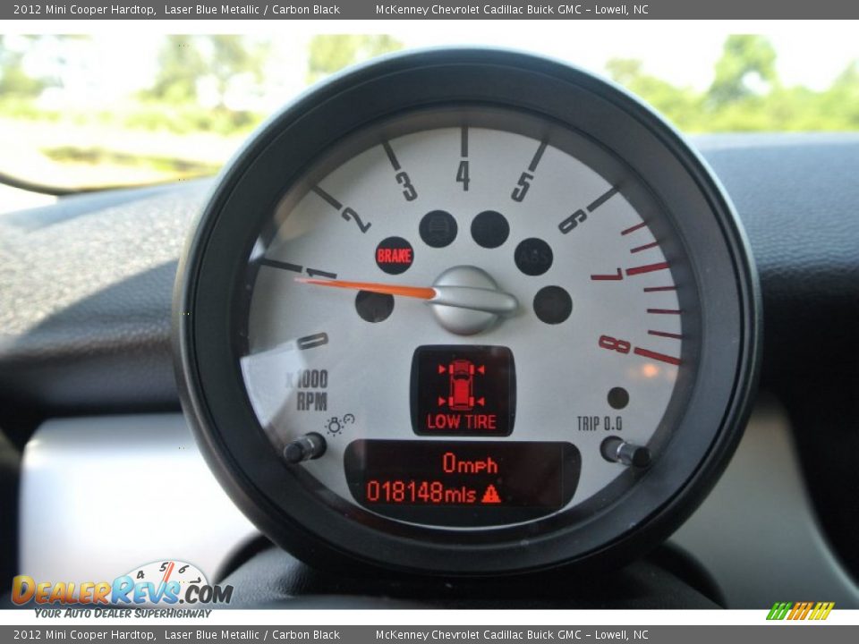 2012 Mini Cooper Hardtop Laser Blue Metallic / Carbon Black Photo #11