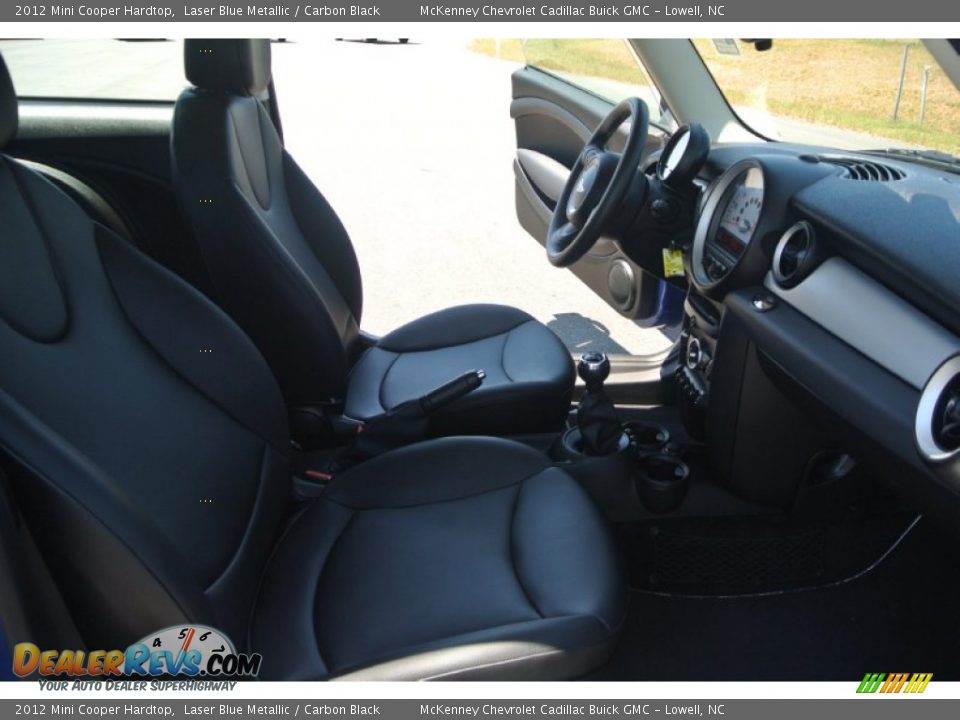 2012 Mini Cooper Hardtop Laser Blue Metallic / Carbon Black Photo #15