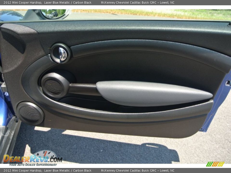 2012 Mini Cooper Hardtop Laser Blue Metallic / Carbon Black Photo #16