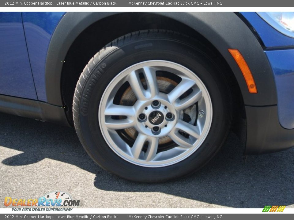 2012 Mini Cooper Hardtop Laser Blue Metallic / Carbon Black Photo #17
