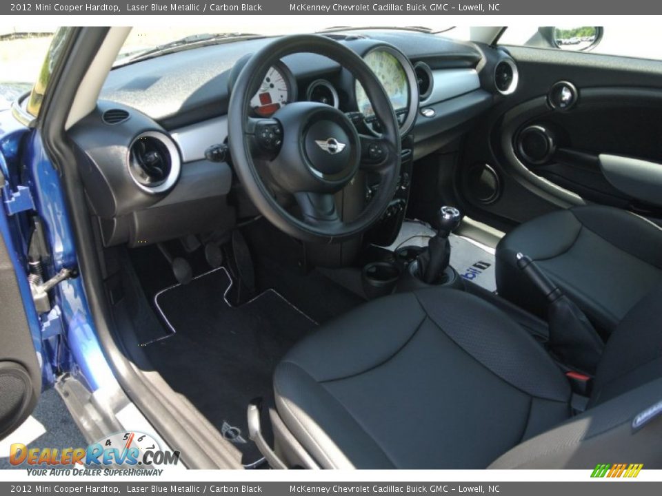 2012 Mini Cooper Hardtop Laser Blue Metallic / Carbon Black Photo #19
