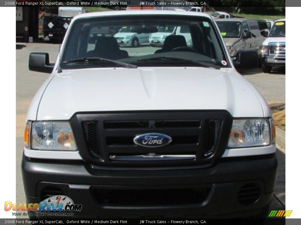 2008 Ford Ranger XL SuperCab Oxford White / Medium Dark Flint Photo #7