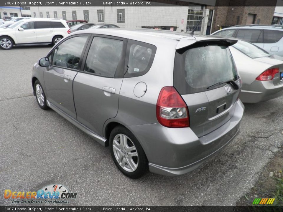 2007 Honda Fit Sport Storm Silver Metallic / Black Photo #3