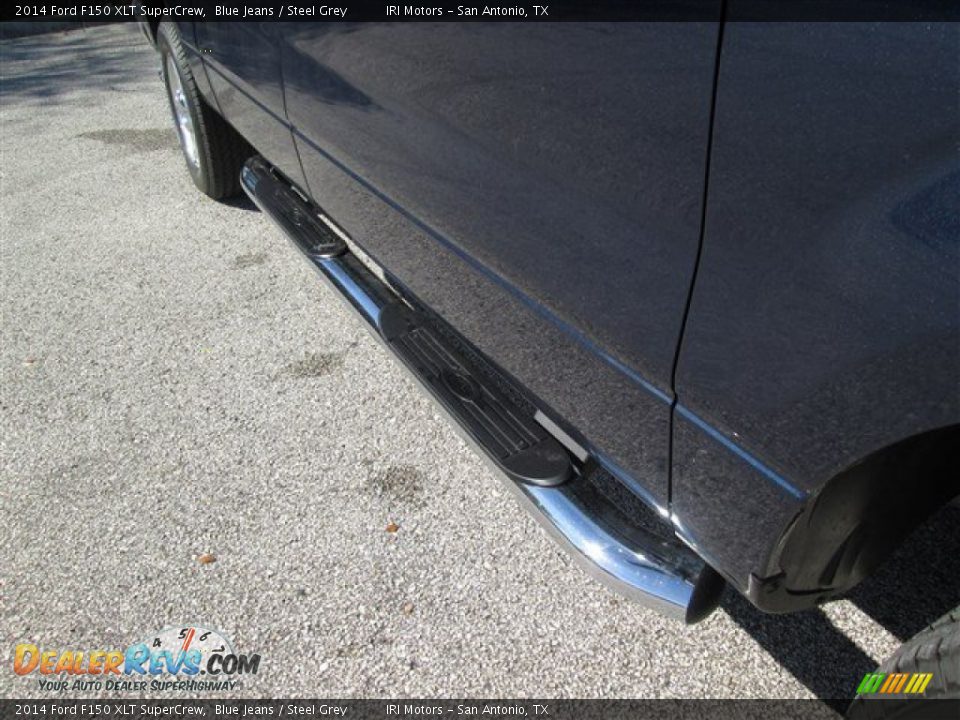 2014 Ford F150 XLT SuperCrew Blue Jeans / Steel Grey Photo #9