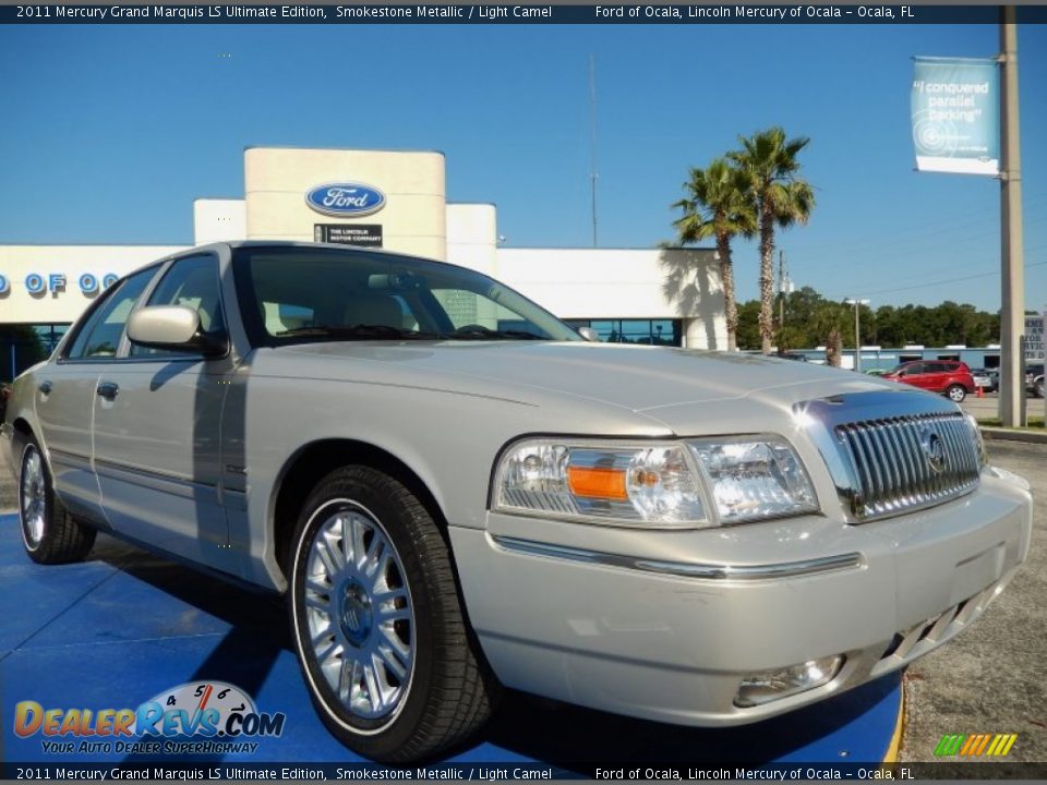 2011 Mercury Grand Marquis LS Ultimate Edition Smokestone Metallic / Light Camel Photo #7