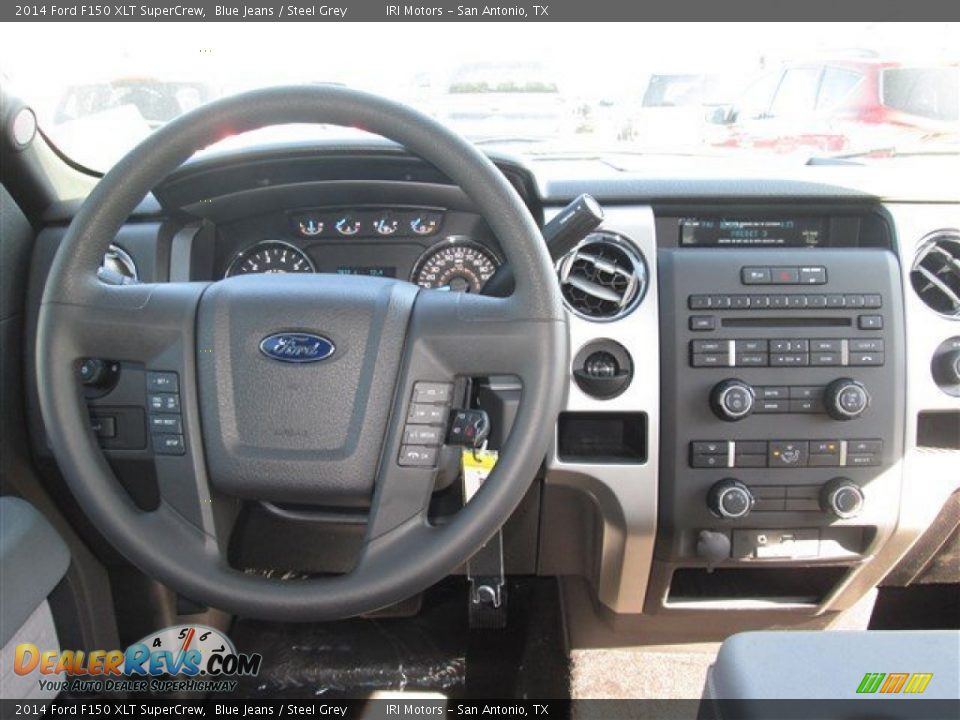 2014 Ford F150 XLT SuperCrew Blue Jeans / Steel Grey Photo #14