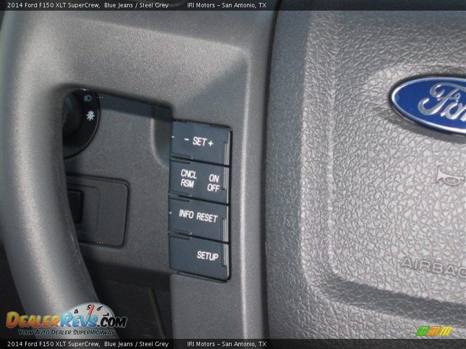 2014 Ford F150 XLT SuperCrew Blue Jeans / Steel Grey Photo #15