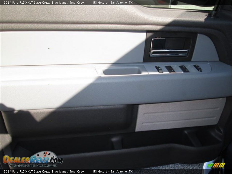 2014 Ford F150 XLT SuperCrew Blue Jeans / Steel Grey Photo #18