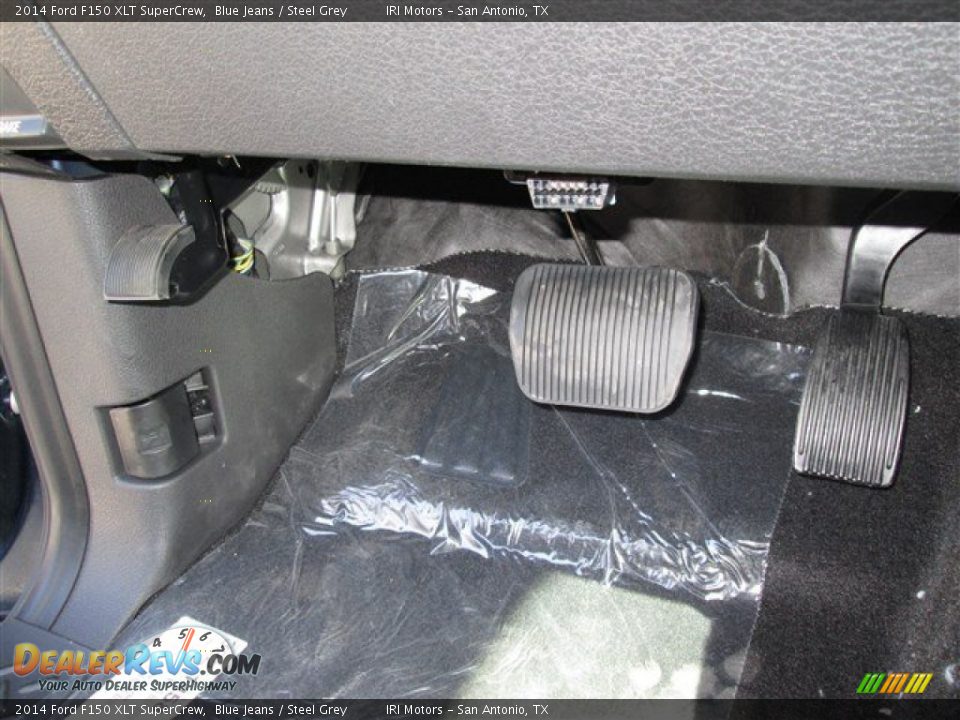 2014 Ford F150 XLT SuperCrew Blue Jeans / Steel Grey Photo #21