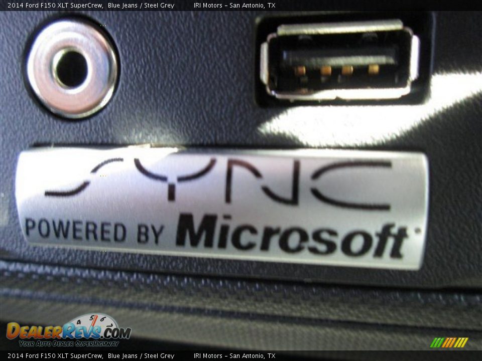 2014 Ford F150 XLT SuperCrew Blue Jeans / Steel Grey Photo #22
