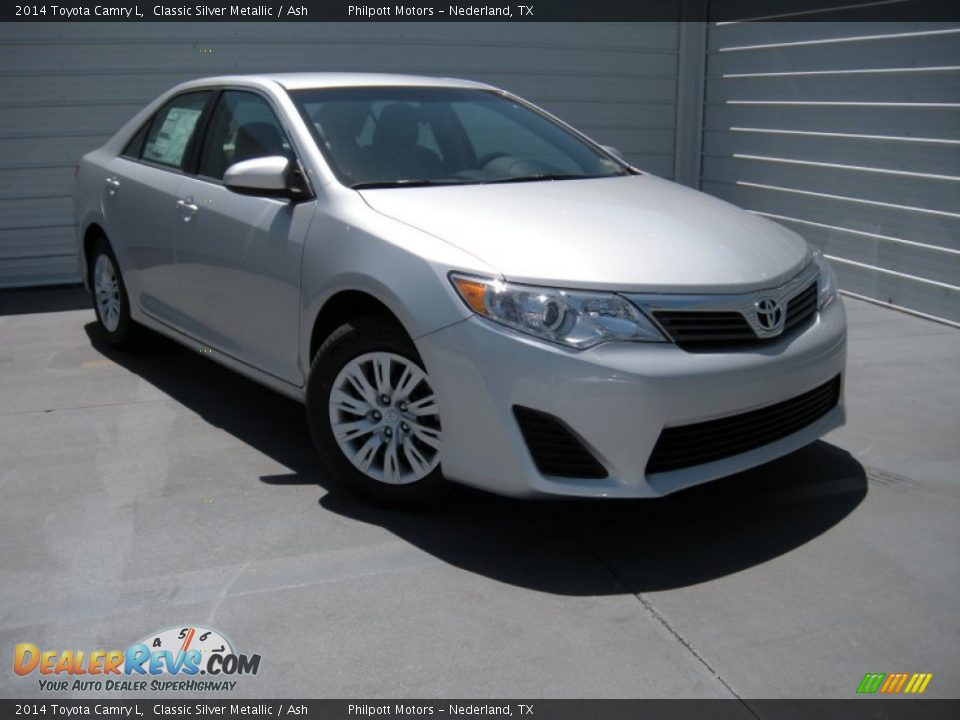 2014 Toyota Camry L Classic Silver Metallic / Ash Photo #2