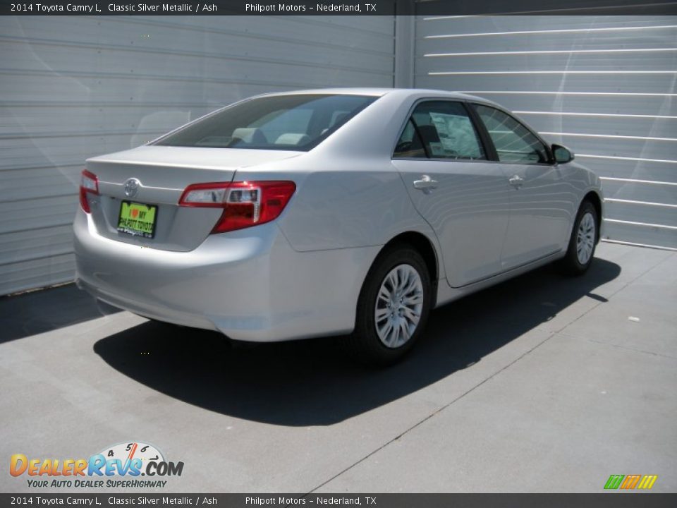 2014 Toyota Camry L Classic Silver Metallic / Ash Photo #4