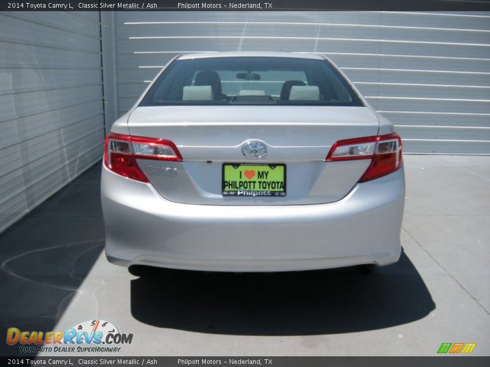 2014 Toyota Camry L Classic Silver Metallic / Ash Photo #5