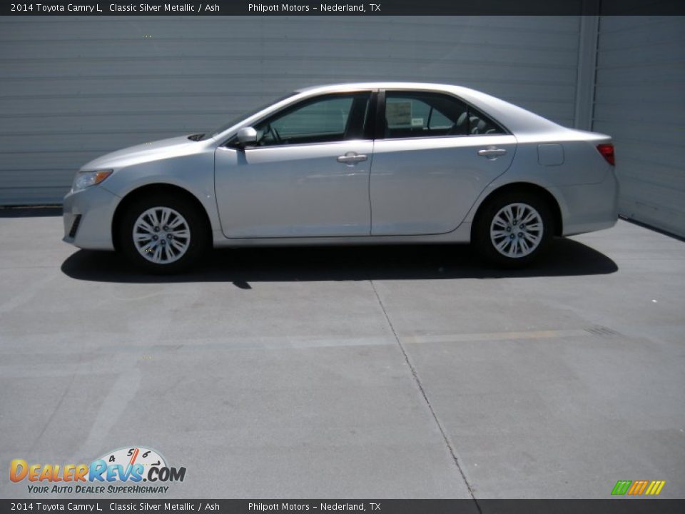 2014 Toyota Camry L Classic Silver Metallic / Ash Photo #6
