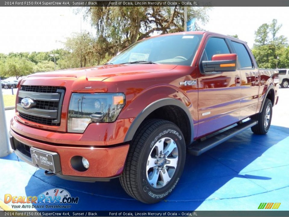 2014 Ford F150 FX4 SuperCrew 4x4 Sunset / Black Photo #1