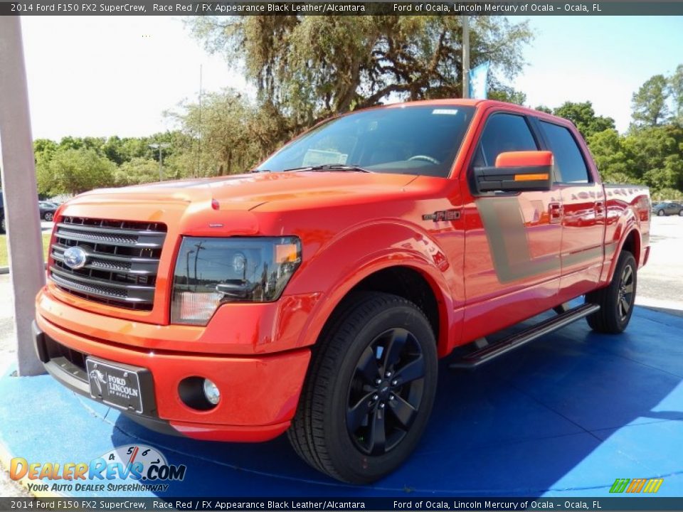 2014 Ford F150 FX2 SuperCrew Race Red / FX Appearance Black Leather/Alcantara Photo #1