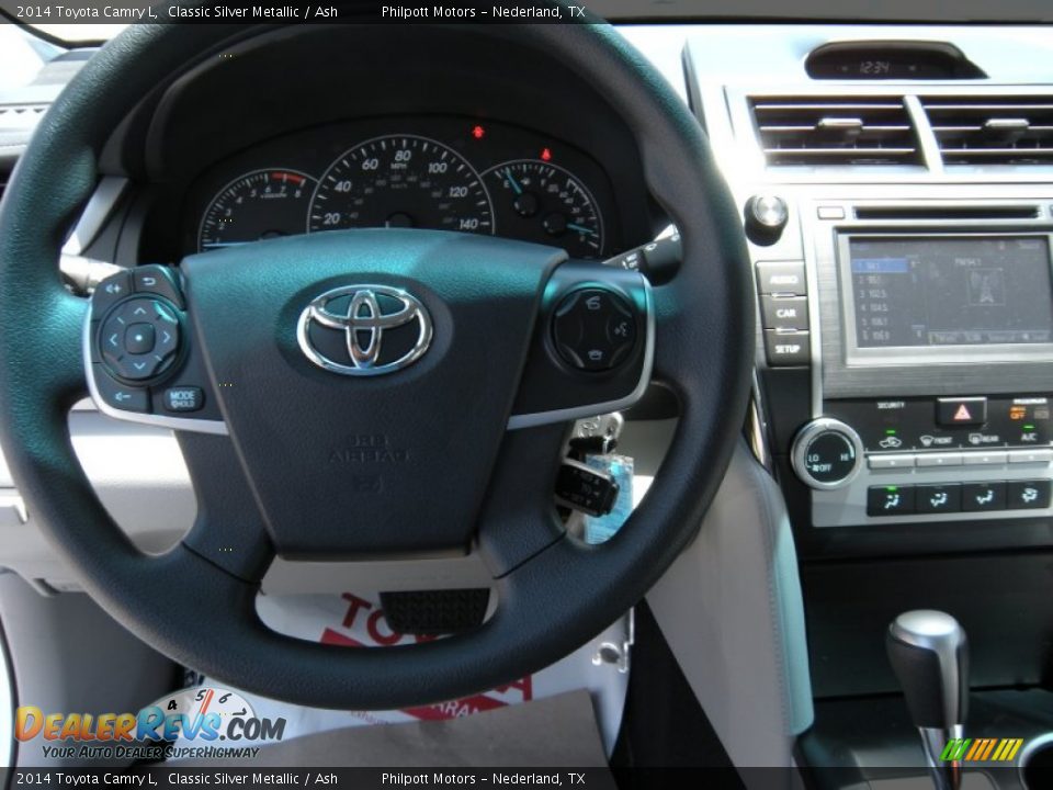 2014 Toyota Camry L Classic Silver Metallic / Ash Photo #25