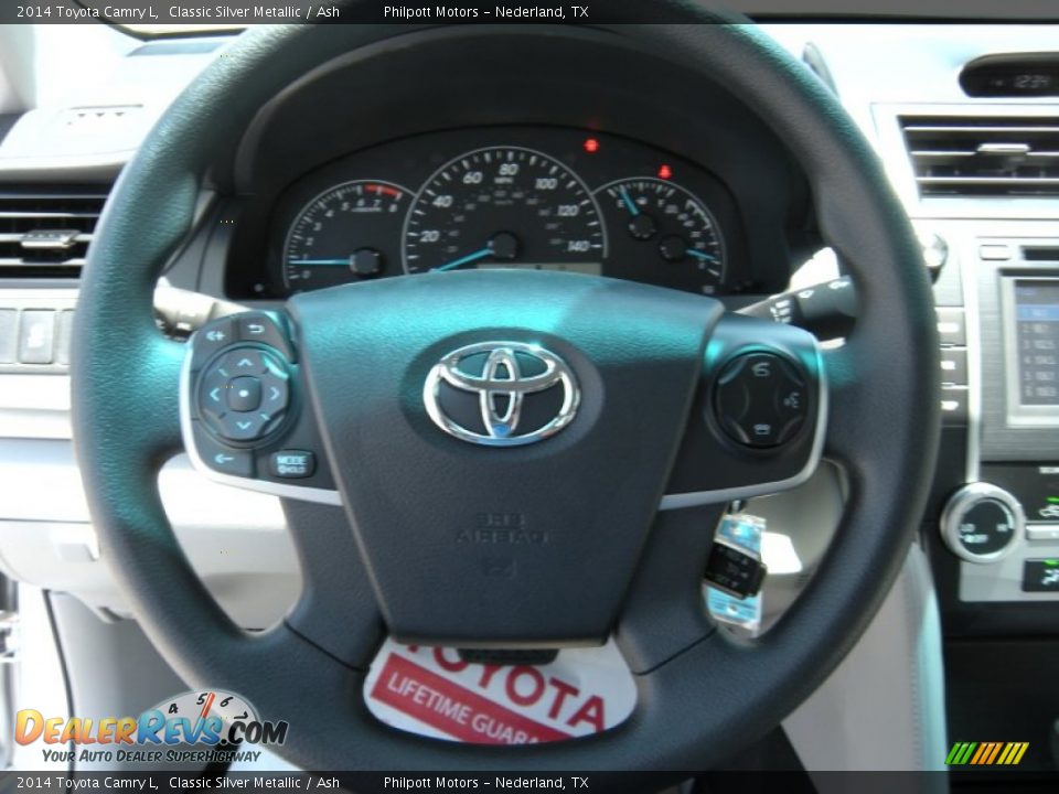 2014 Toyota Camry L Classic Silver Metallic / Ash Photo #27