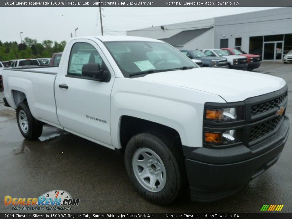 2014 Chevrolet Silverado 1500 WT Regular Cab Summit White / Jet Black/Dark Ash Photo #9