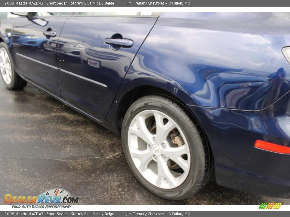 2008 Mazda MAZDA3 i Sport Sedan Stormy Blue Mica / Beige Photo #4