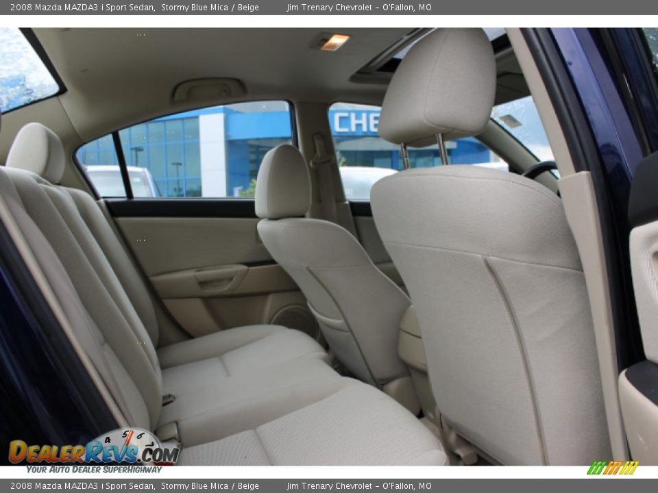 2008 Mazda MAZDA3 i Sport Sedan Stormy Blue Mica / Beige Photo #9