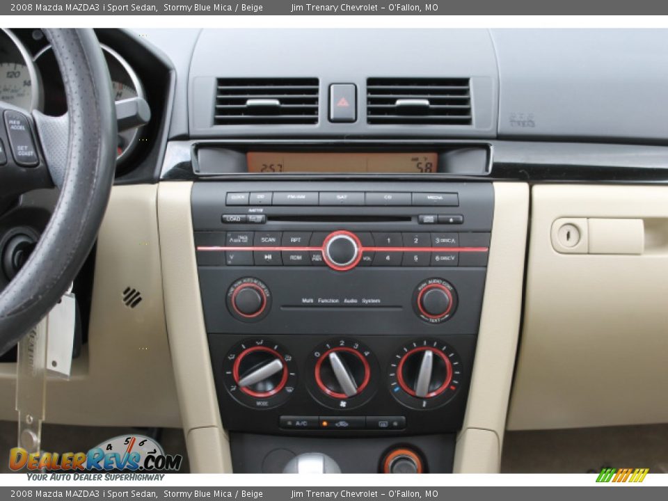 2008 Mazda MAZDA3 i Sport Sedan Stormy Blue Mica / Beige Photo #12