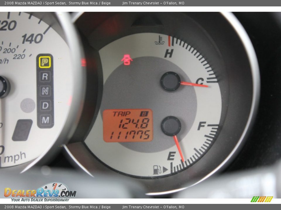 2008 Mazda MAZDA3 i Sport Sedan Stormy Blue Mica / Beige Photo #14