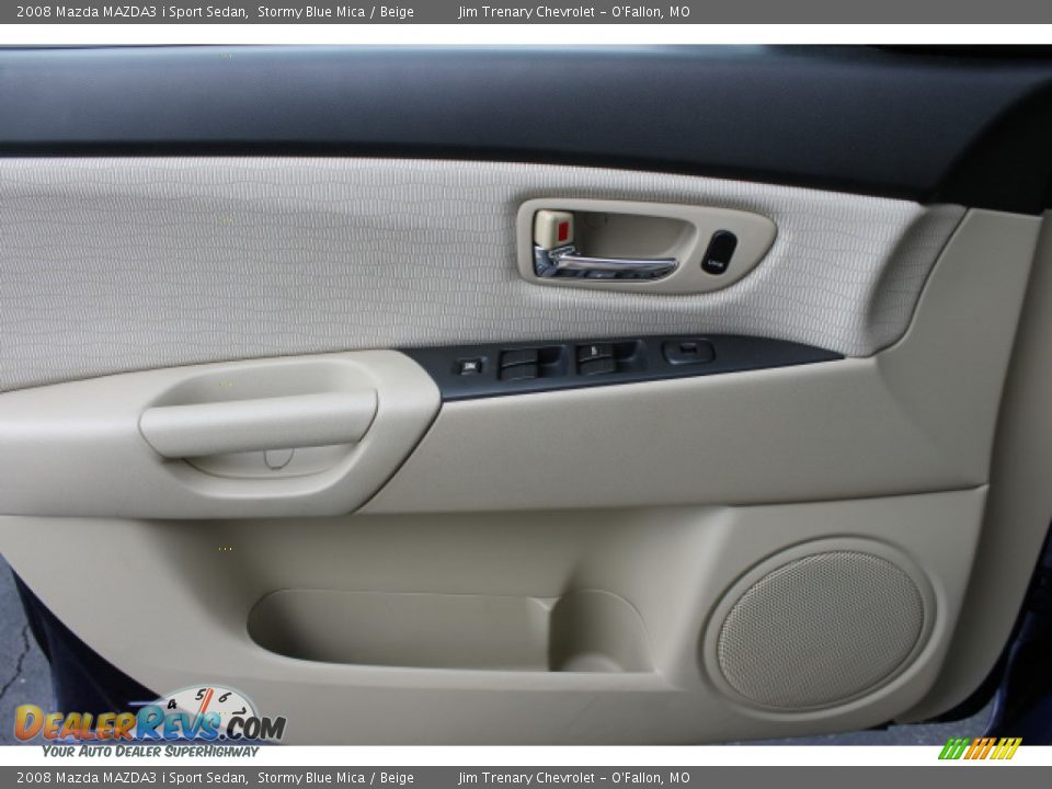 2008 Mazda MAZDA3 i Sport Sedan Stormy Blue Mica / Beige Photo #15