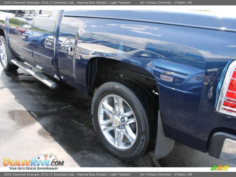 2009 Chevrolet Silverado 1500 LT Extended Cab Imperial Blue Metallic / Light Titanium Photo #4
