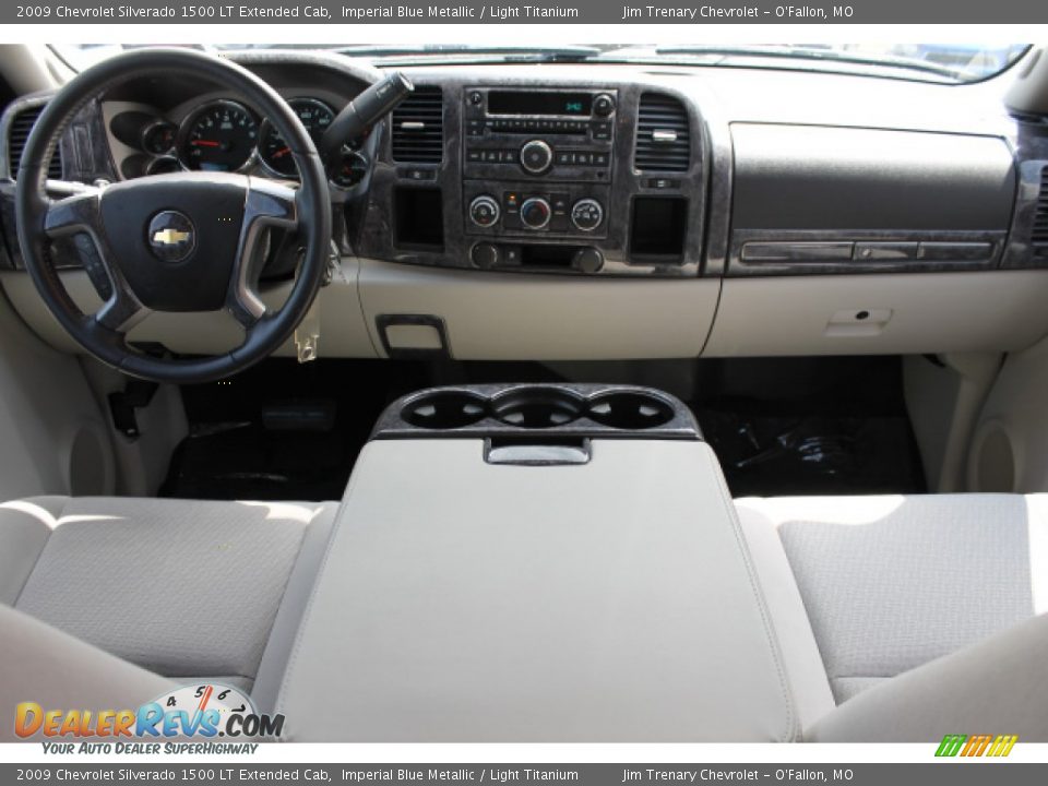 2009 Chevrolet Silverado 1500 LT Extended Cab Imperial Blue Metallic / Light Titanium Photo #10