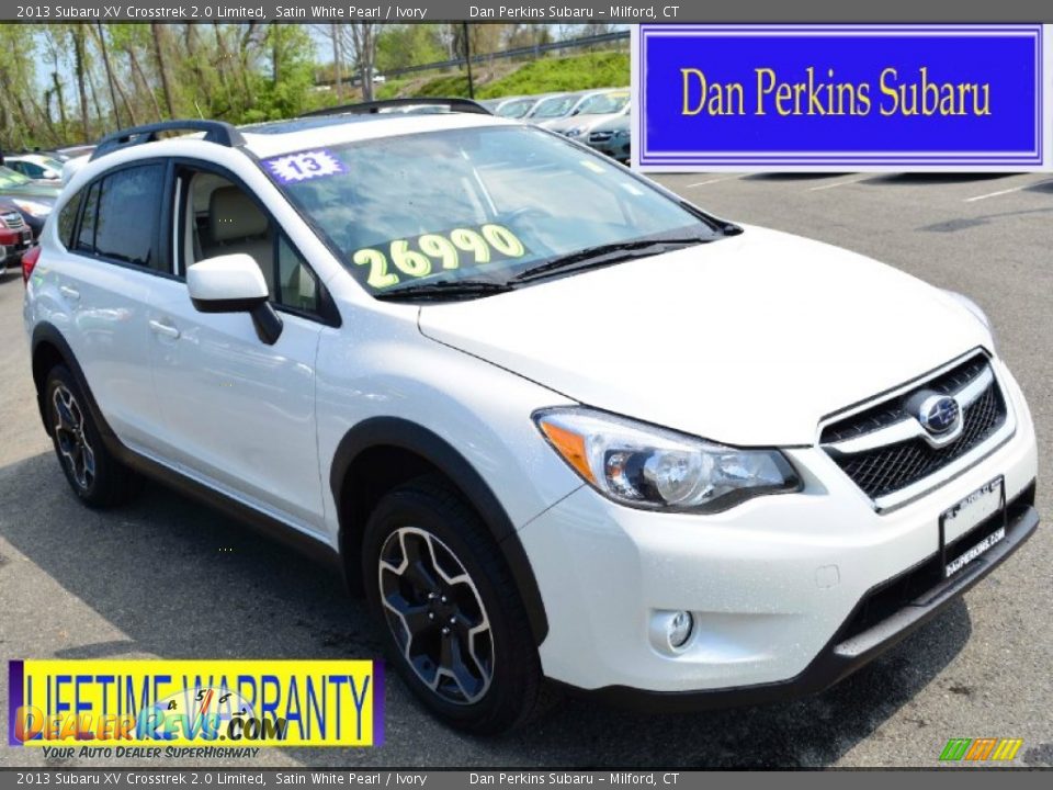 2013 Subaru XV Crosstrek 2.0 Limited Satin White Pearl / Ivory Photo #1