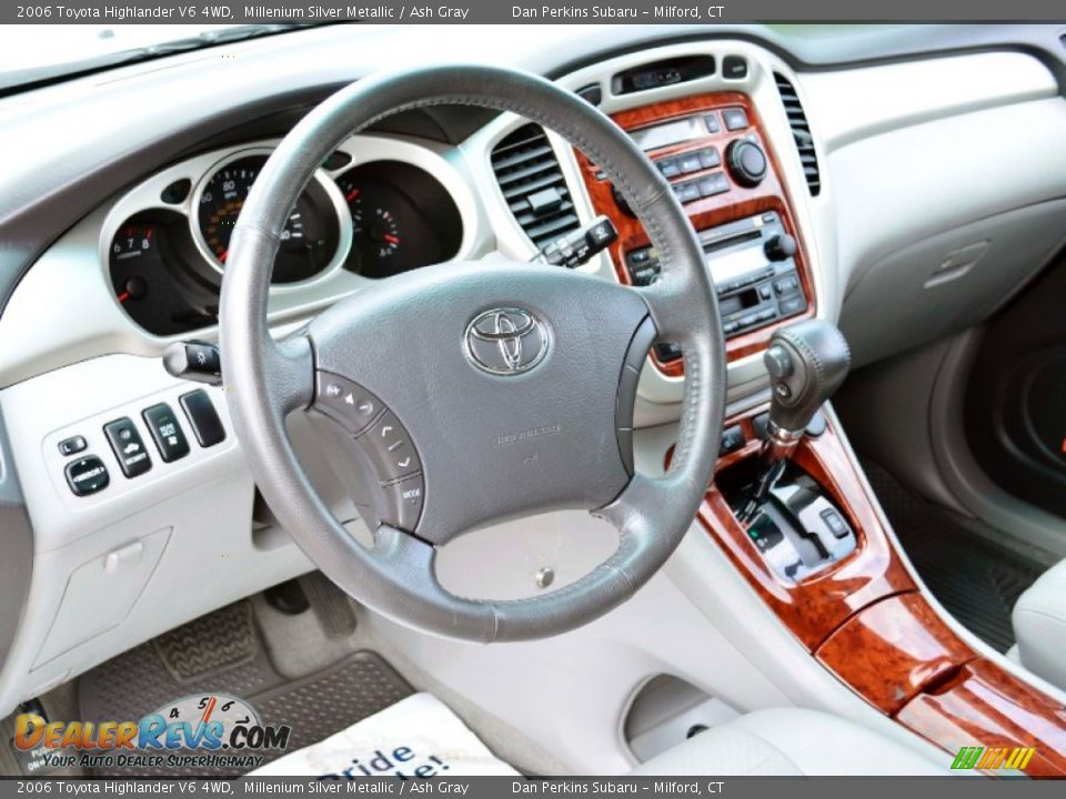 2006 Toyota Highlander V6 4WD Millenium Silver Metallic / Ash Gray Photo #5
