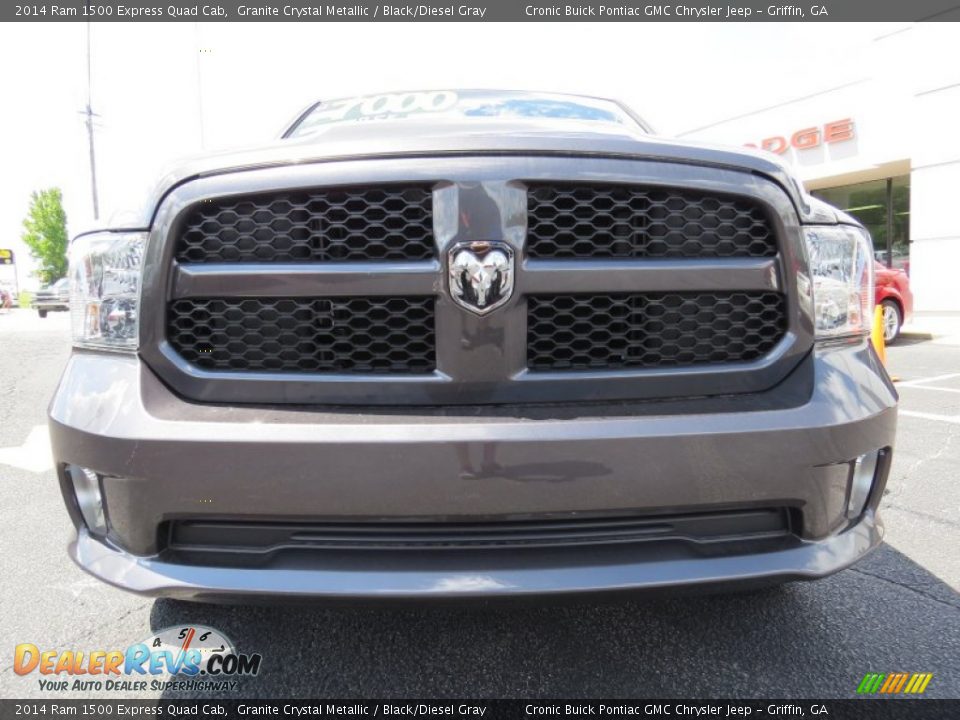 2014 Ram 1500 Express Quad Cab Granite Crystal Metallic / Black/Diesel Gray Photo #2