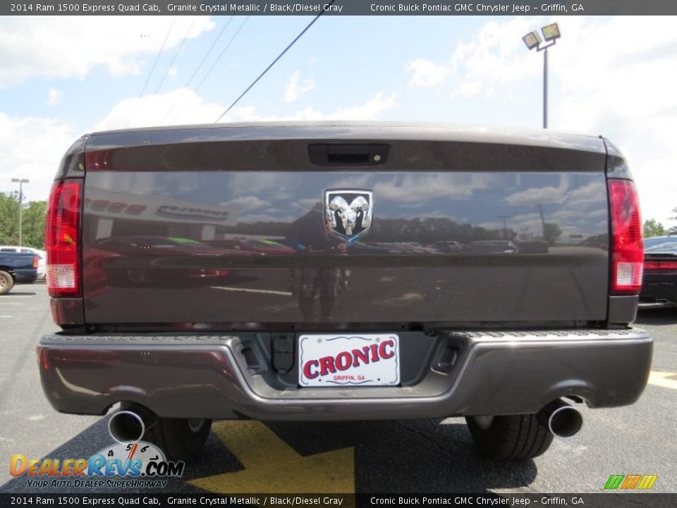2014 Ram 1500 Express Quad Cab Granite Crystal Metallic / Black/Diesel Gray Photo #6