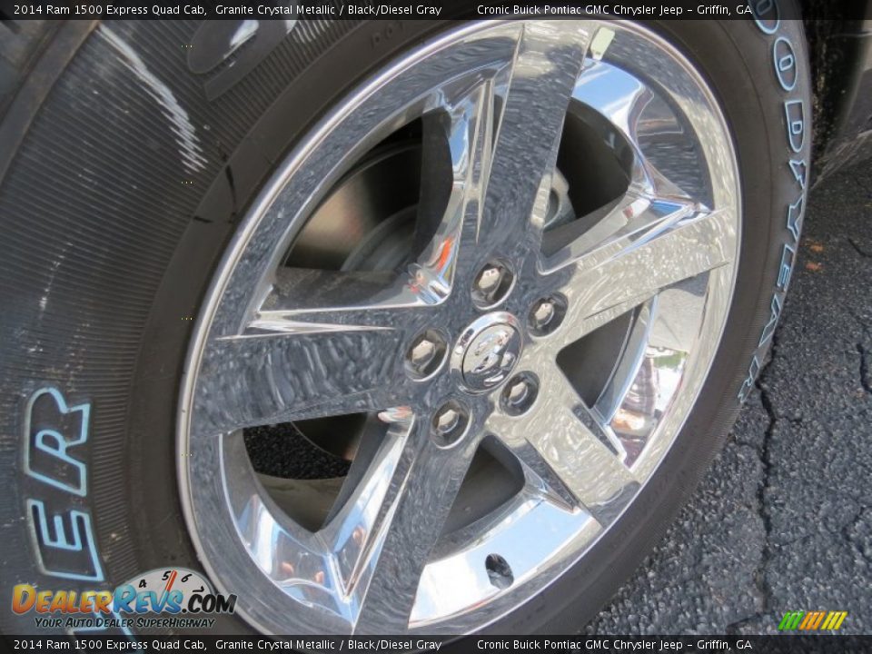 2014 Ram 1500 Express Quad Cab Granite Crystal Metallic / Black/Diesel Gray Photo #9
