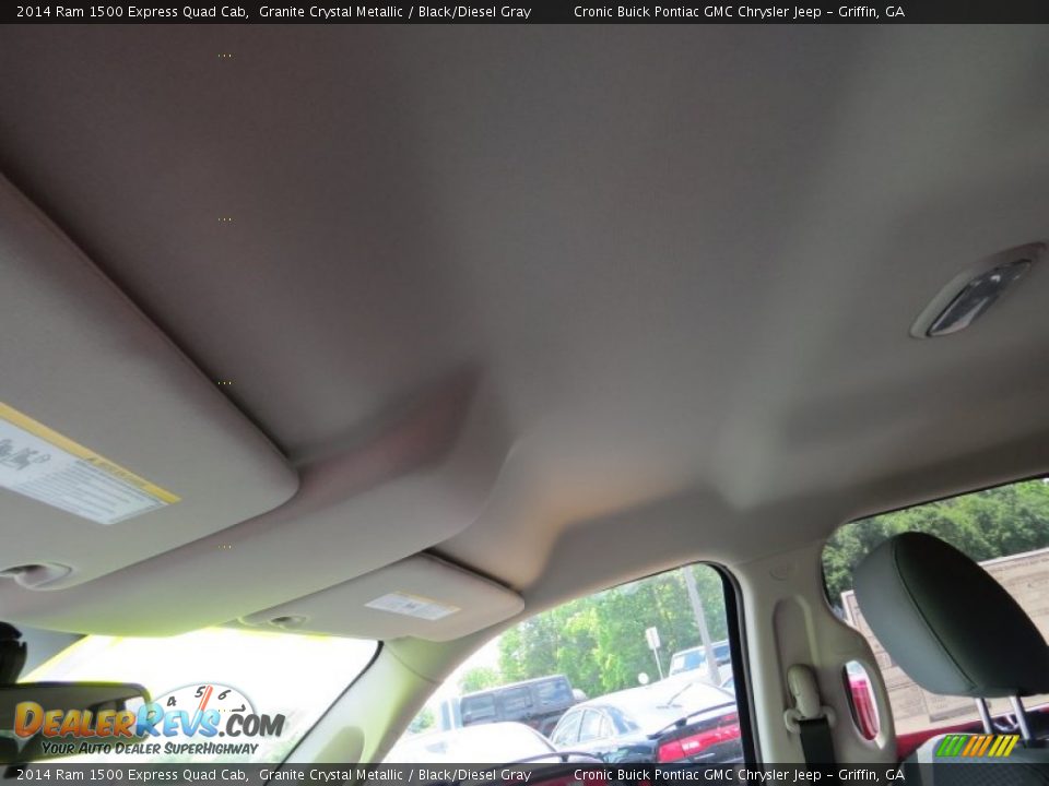2014 Ram 1500 Express Quad Cab Granite Crystal Metallic / Black/Diesel Gray Photo #13