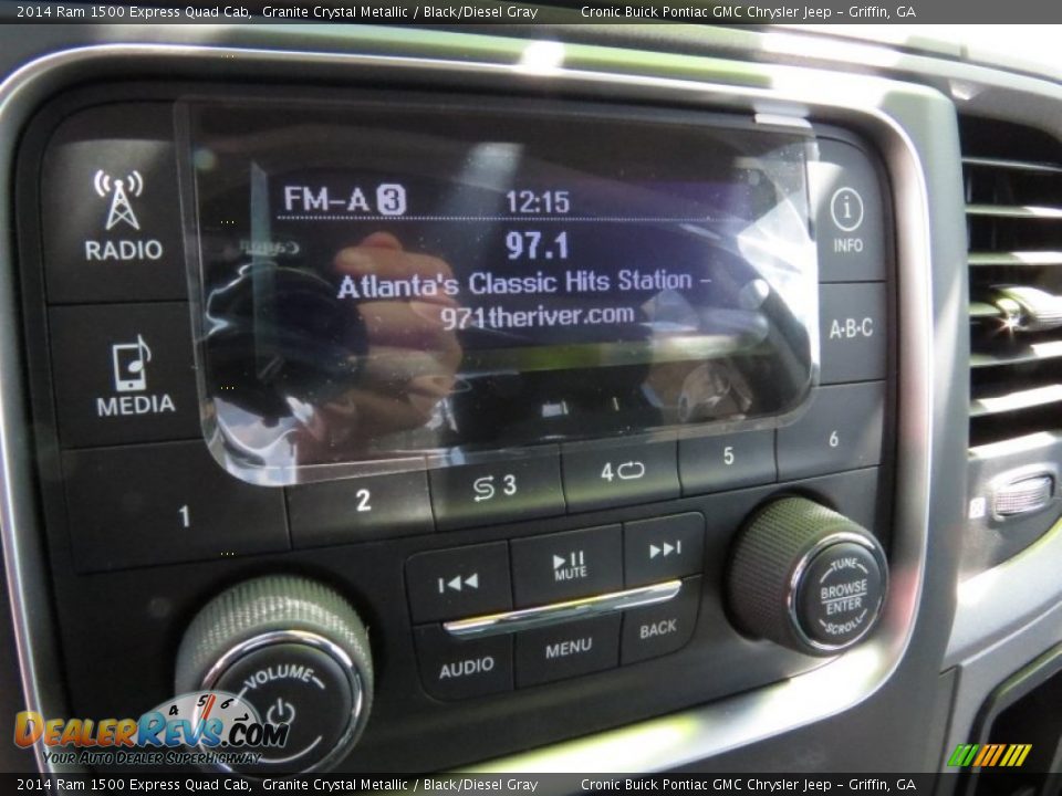 2014 Ram 1500 Express Quad Cab Granite Crystal Metallic / Black/Diesel Gray Photo #16