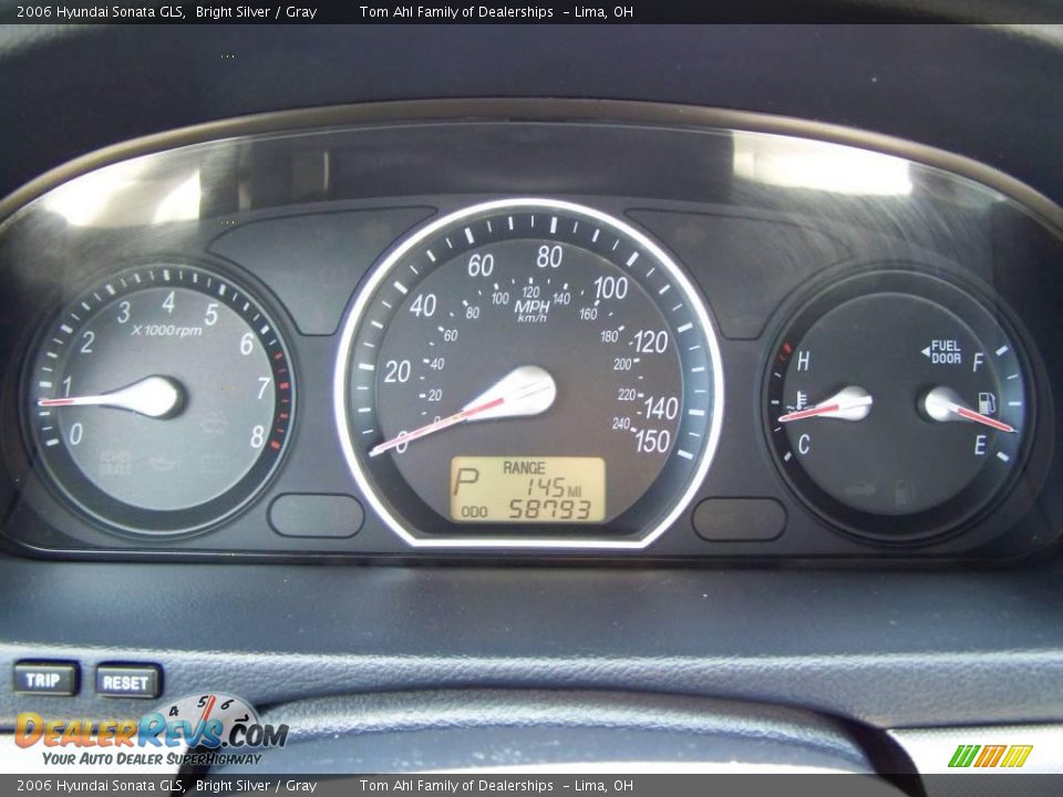 2006 Hyundai Sonata GLS Bright Silver / Gray Photo #16