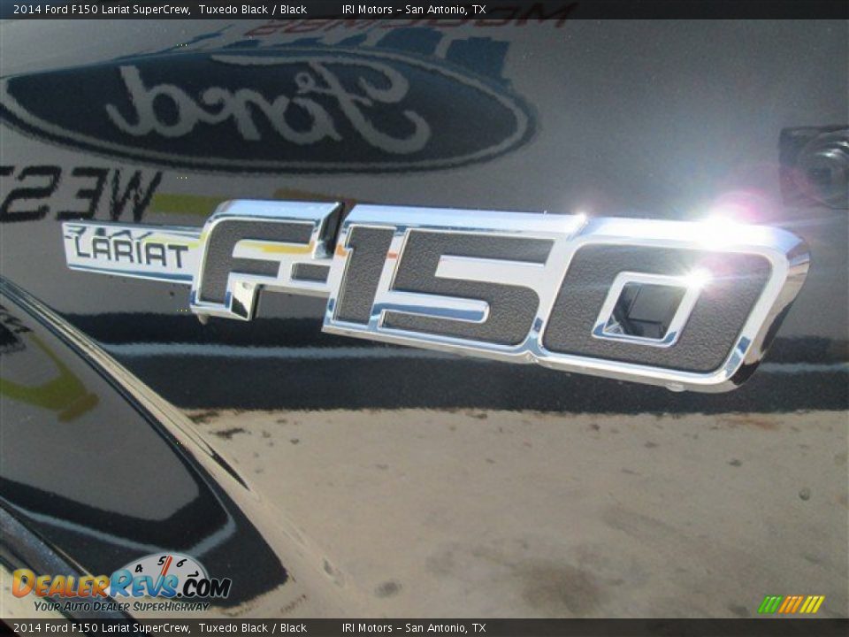 2014 Ford F150 Lariat SuperCrew Tuxedo Black / Black Photo #11