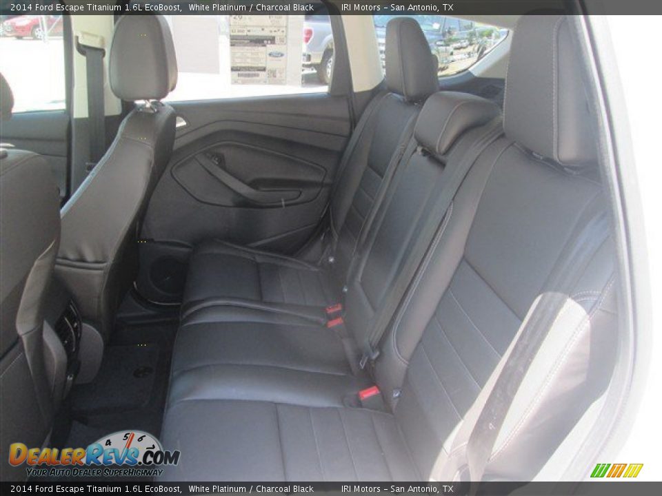 2014 Ford Escape Titanium 1.6L EcoBoost White Platinum / Charcoal Black Photo #9