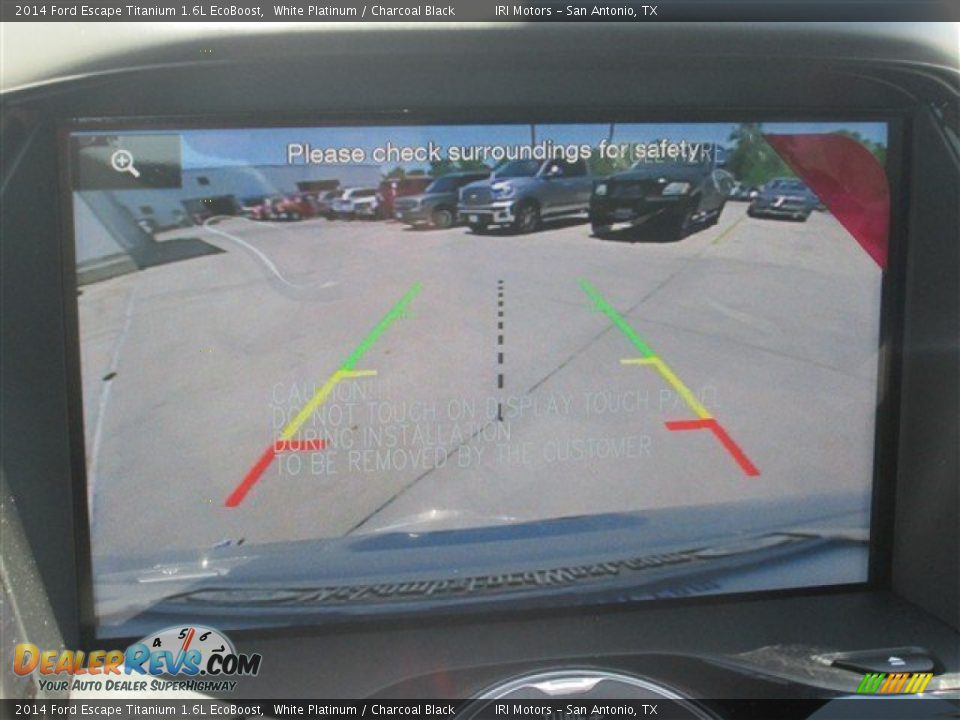 2014 Ford Escape Titanium 1.6L EcoBoost White Platinum / Charcoal Black Photo #12