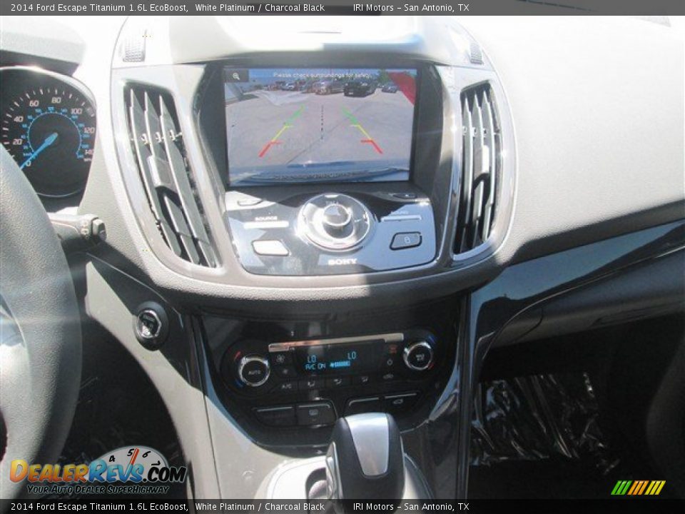 2014 Ford Escape Titanium 1.6L EcoBoost White Platinum / Charcoal Black Photo #13