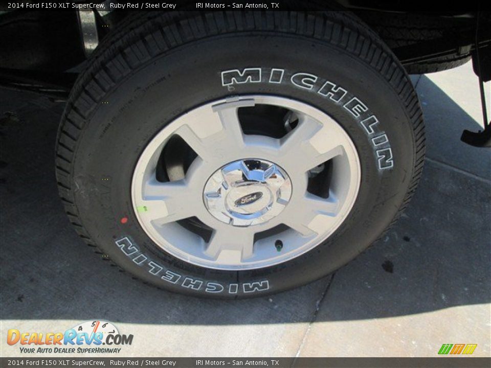 2014 Ford F150 XLT SuperCrew Ruby Red / Steel Grey Photo #9